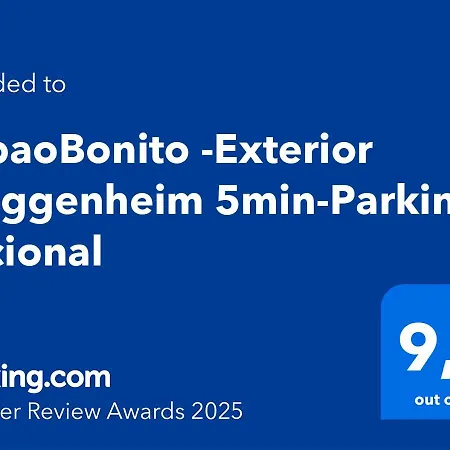 Lägenhet Bilbaobonito 5min Guggenheim I 2bdrm I Ext I Quiet & I Pking