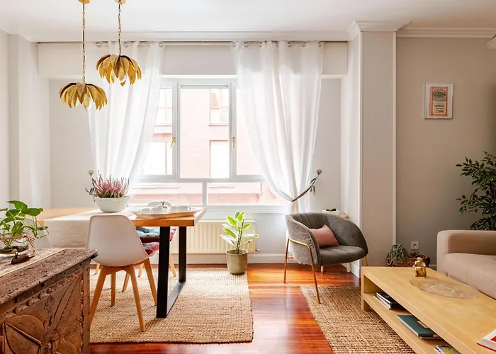 Bilbaobonito 5min Guggenheim 2bth ,ext,quiet & Central, Parking Апартаменты